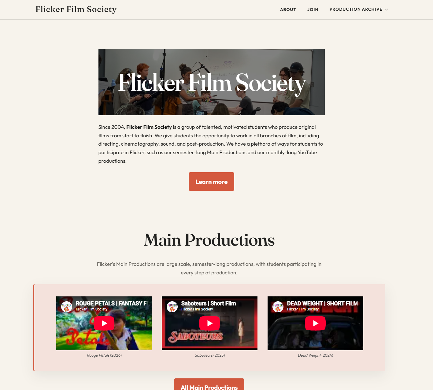 Flicker Film Society Archive Site