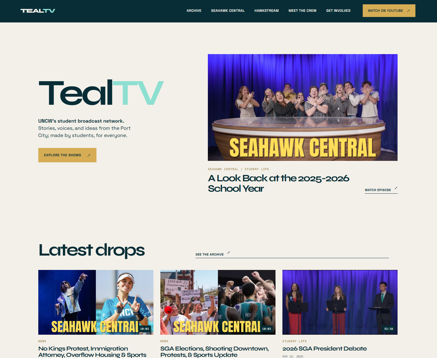 TealTV Website